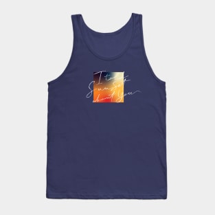 script sunset Tank Top